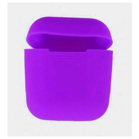 Чехол для наушников Airpods xomobile с шнурком для наушников силикон фиолетовый