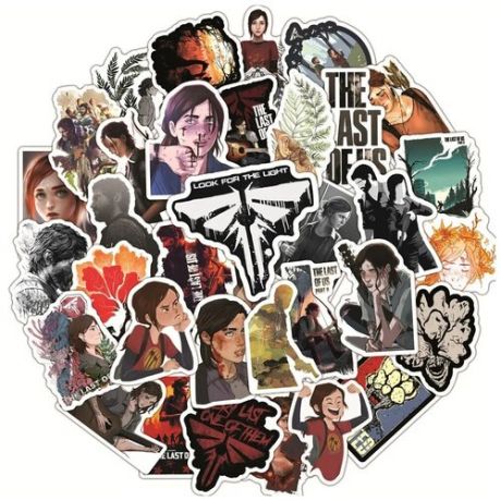 Набор наклеек Одни из нас 50шт./The Last of Us sticker pack 50pcs /
