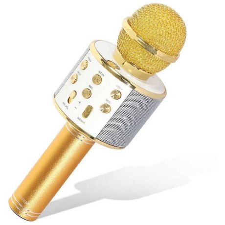 Караоке-микрофон WSTER WS-858 оригинальный, золотой