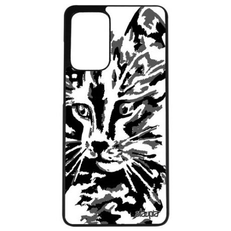 Защитный чехол на смартфон // Samsung Galaxy A72 // "Котенок" Тигристый Cat, Utaupia, фиолетовый