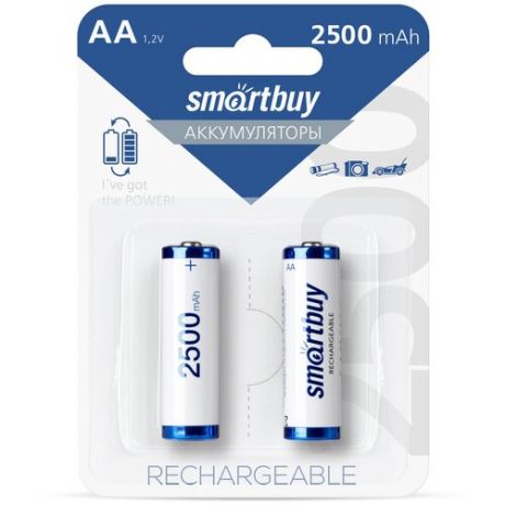 Аккумулятор SMARTBUY LR6 AA 2500 mAh (уп 2 шт)