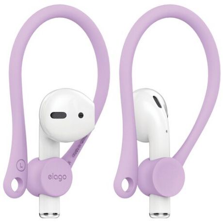 Крепление для AirPods 1/2 Elago EarHook, фиолетовый/lavender (EAP-HOOKS-LV)