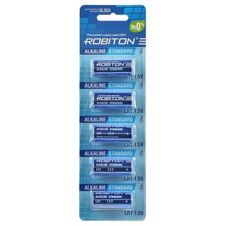 Батарейка LR1 - Robiton Standard R-LR1-0-BL5 (5 штук) 15713