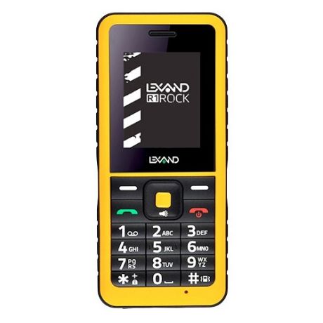 Телефон LEXAND R1 Rock Чёрно-Жёлтый