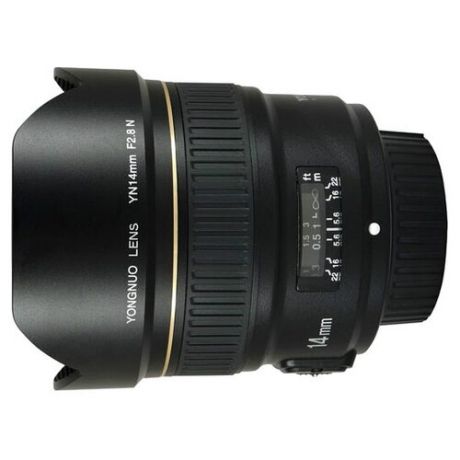 Автофокусный объектив YONGNUO YN 14mm F2.8 для Nikon