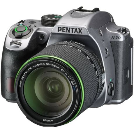 Фотоаппарат Pentax K-70 Kit DA 1:3.5-5.6 18-135mm ED AL [IF] DC WR, черный
