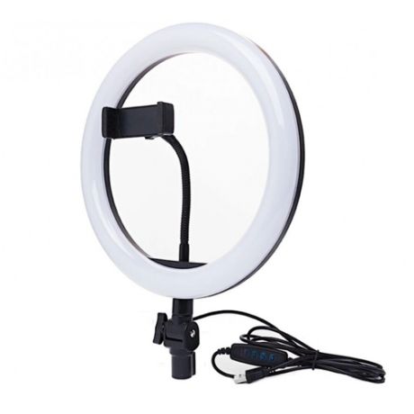Кольцевая LED лампа 26 см BRIGHTMAX / Светодиодное селфи кольцо 26 см