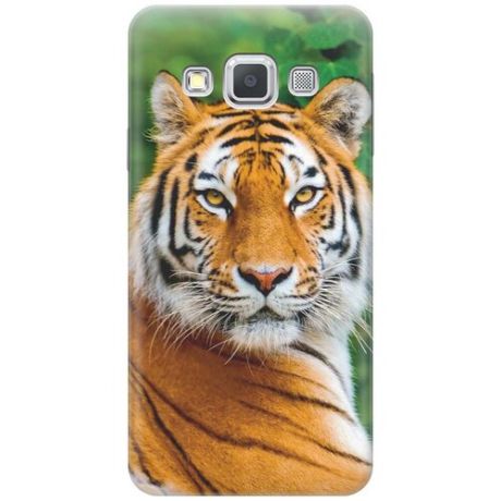 Cиликоновый чехол Портрет тигра на Samsung Galaxy A3 / Самсунг А3