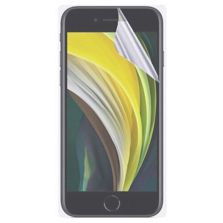 Гидрогелевая защитная пленка на весь экран для Apple IPhone SE (2020) / Противоударная бронированя пленка для Эпл Айфон СЕ (2020) с эффектом самовосстановления