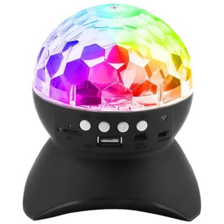 Диско шар проектор светодиодный с Bluetooth, Usb-флешка, черный