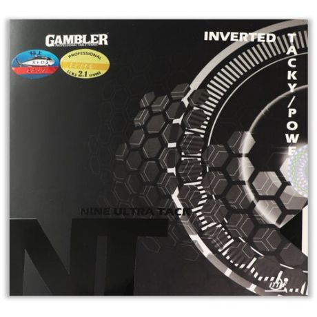 Накладка для ракетки GAMBLER NINE ULTRA TACK 2.1MM BLACK