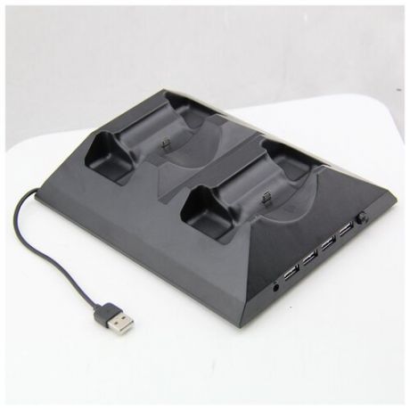 Зарядная станция 4-в-1 для 2-х геймпадов XBox One с охлаждением и 4-мя USB портами