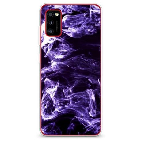 Силиконовый чехол "Фиолетовый дым" на Samsung Galaxy A41 / Самсунг Галакси А41