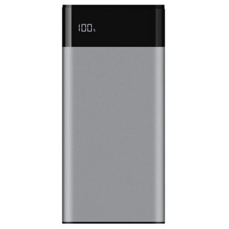 Внешний аккумулятор ROMBICA NEO TS200 Quick, 20 000 мАч, алюминий, PD, QC, Type-C, дисплей, серый