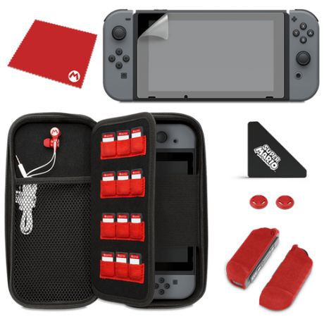 Набор аксессуаров PDP Starter Kit - Mario "M" Edition для Nintendo Switch (Nintendo Switch)