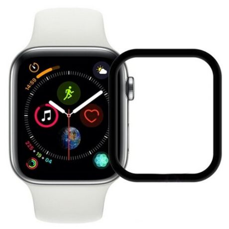 Стекло Защитное стекло для часов Zibelino 3D для Apple Watch (44mm) черный