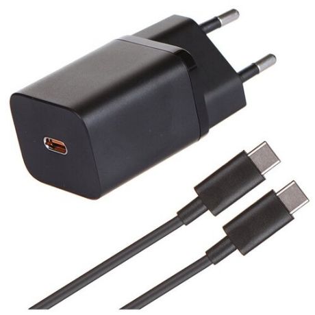 Зарядное устройство Baseus Super Si Quick Charger 1C 25W EU Sets + кабель Type-C 3A 1m Black TZCCSUP-L01