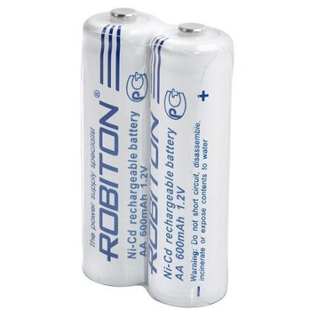 Robiton Аккумулятор Robiton Ni-Cd AA 600mAh SR2, 2шт (600NCAA)
