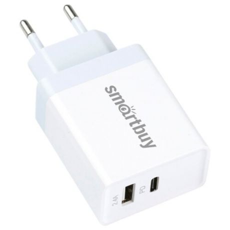 Сетевое зарядное устройство SmartBuy Flash SBP-2023C, белый