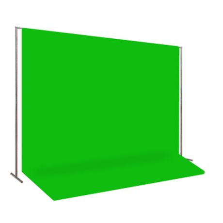 Зеленый хромакей со стойкой, стойка в1хш1м + хромакей в1,5хш1,5м