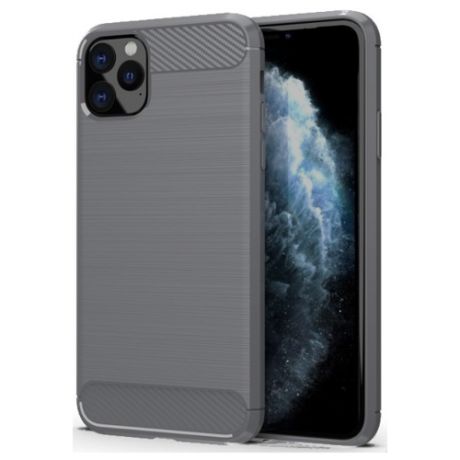 Чехол Carbon для iPhone 11 Pro Max серия Карбон | серый