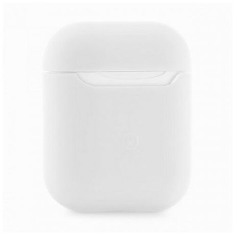Силиконовый чехол тонкий для Apple AirPods 2 белый