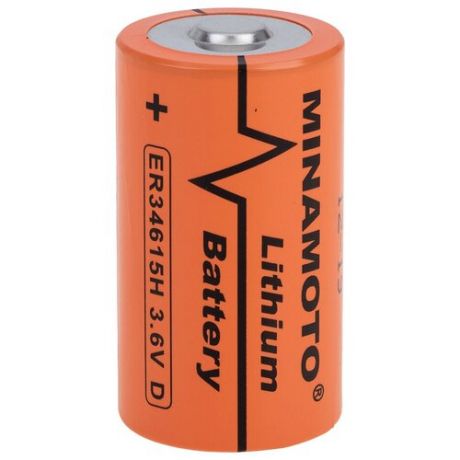 Батарейка MINAMOTO ER 34615H Lithium, 3.6 В, D (R20), 19000 мАч