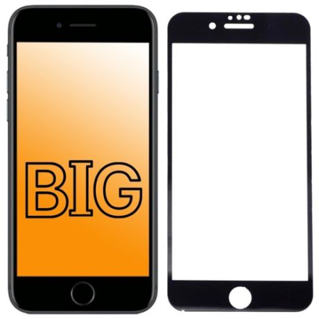 Защитное стекло для iPhone 7, iPhone 8 и iPhone SE (2020) с черной рамкой / Стекло на айфон 7, айфон 8 и айфон се 2020 / Полноэкранное закаленное стекло