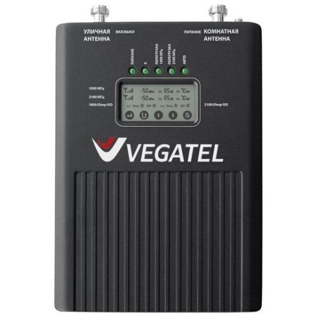 Усилитель сигнала 2G DCS (GSM) 1800МГц 3G UMTS 2100МГц 4G LTE 1800Мгц Vegatel (вегател) VT 2 - 1800/3G LED