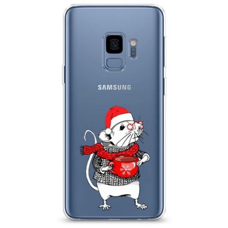 Силиконовый чехол "Мышка в пуховике" на Samsung Galaxy S9 / Самсунг Галакси С9
