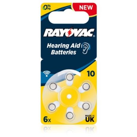 Элемент питания RAYOVAC Acoustic Type 10 бл 6