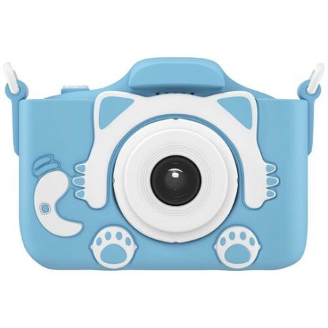 Детский цифровой фотоаппарат с играми и встроенной памятью GSMIN Fun Camera Kitty, розовый