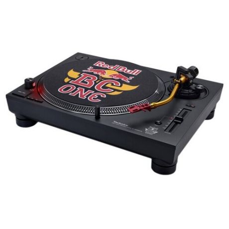 Technics SL-1210 MK7-RE Red Bull Black DJ виниловый проигрыватель, цвет черный с надписью Red Bulll