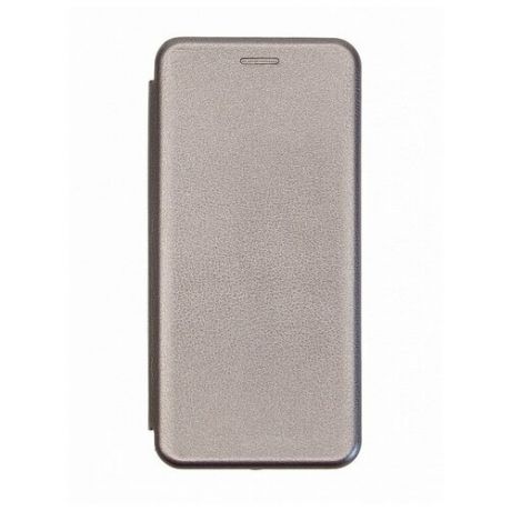 Чехол книжка с магнитом для Samsung A01 (темно-серый)