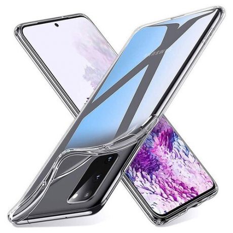 Cиликоновый прозрачный чехол Transparent для Samsung Galaxy S20