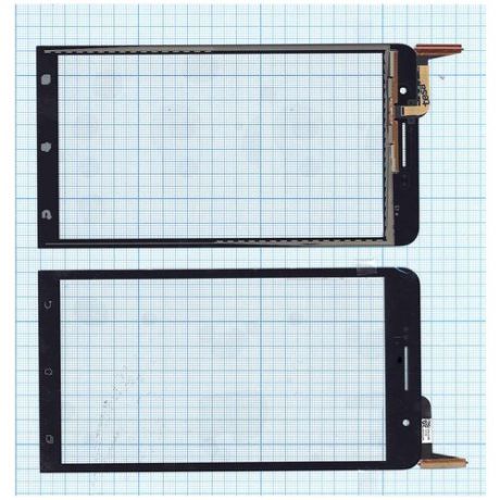 Сенсорное стекло (тачскрин) для Asus ZenFone 6 A600CG / A601CG черное