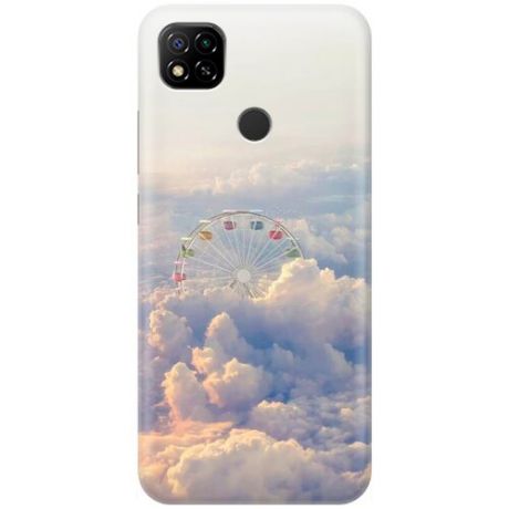 RE:PA Накладка Transparent для Xiaomi Redmi 9C с принтом "Колесо обозрения в облаках"