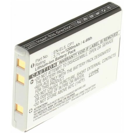 Аккумуляторная батарея iBatt 1200mAh для Nikon Coolpix 5200, Coolpix 3700, Coolpix P4, Coolpix 4200, Coolpix AW110S