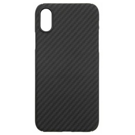 Кевларовый чехол DiXiS с ободком Carbon Case для iPhone XR (BXR-CMO) матовый черный