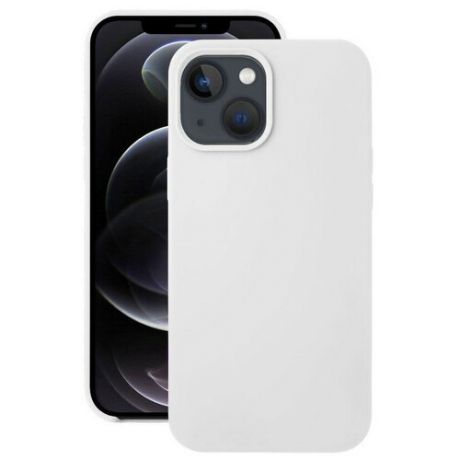 Силиконовая накладка без логотипа (Silicone Case) для Apple iPhone 13 Pro (6.1) белый