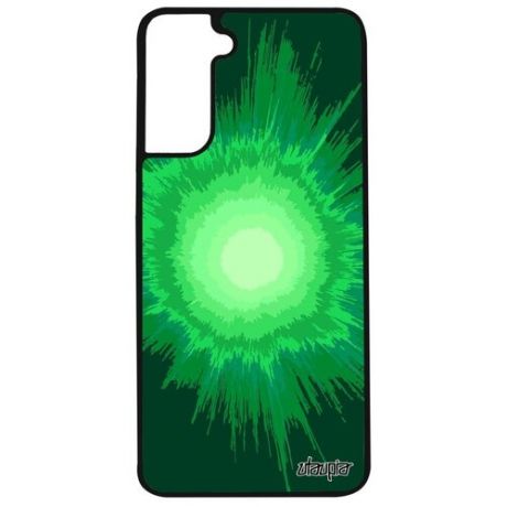 Защитный чехол для мобильного // Samsung Galaxy S21 // "Большой взрыв" Пространство Галактика, Utaupia, зеленый