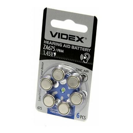Батарейка PR44 - Videx ZA675 6BL (6 штук)