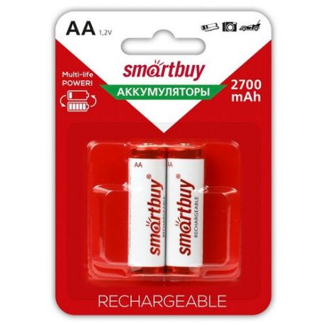 Аккумулятор SMARTBUY LR6 AA 2700 mAh (уп 2 шт)