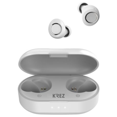 KREZ Наушники TWS KREZ BassBuds W EP07, белые