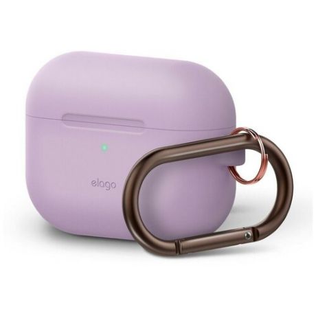 Силиконовый чехол для AirPods Pro Elago Silicone Hang case, фиолетовый/lavender (EAPPOR-HANG-LV)
