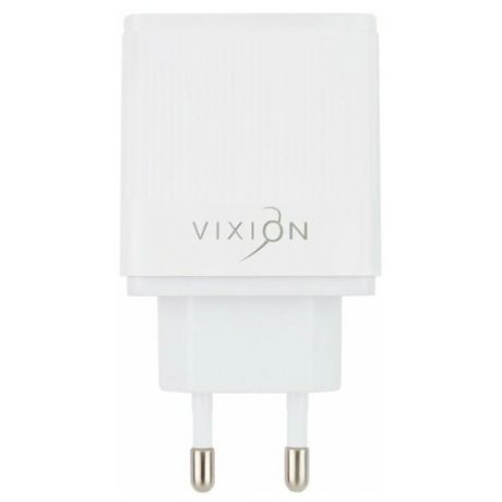 Сетевое зарядное устройство VIXION H2 USB 2.1A Quick Charger 3.0 с кабелем micro-USB (белое)