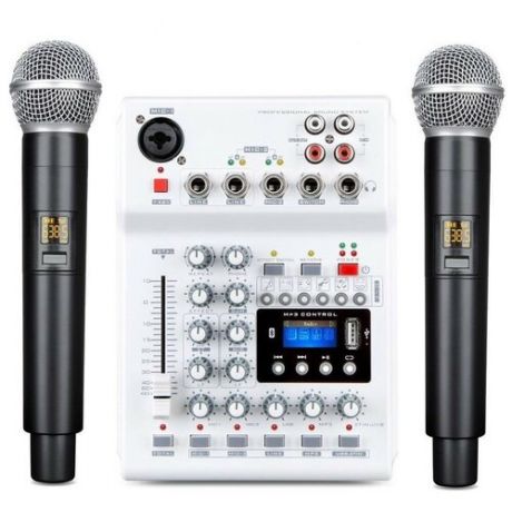 Беспроводные микрофоны с микшером и эффектами SkyDisco UM-100 Bluetooth