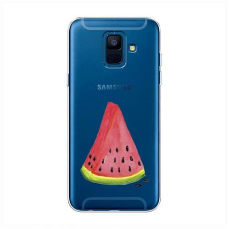 Силиконовый чехол "Голубое мороженое" на Samsung Galaxy A6 / Самсунг Галакси А6