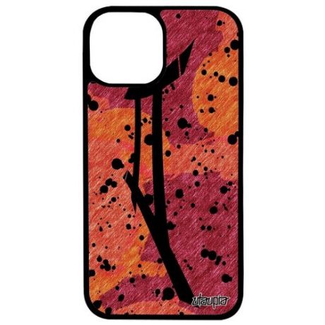 Красивый чехол для смартфона // Apple iPhone 13 // "Знак зодиака Дева" Zodiac Созвездие, Utaupia, оранжевый