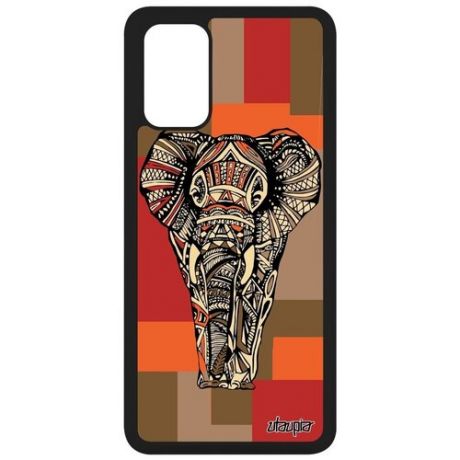 Защитный чехол на смартфон // Galaxy S20 Plus // "Слон" Древний Саванна, Utaupia, цветной